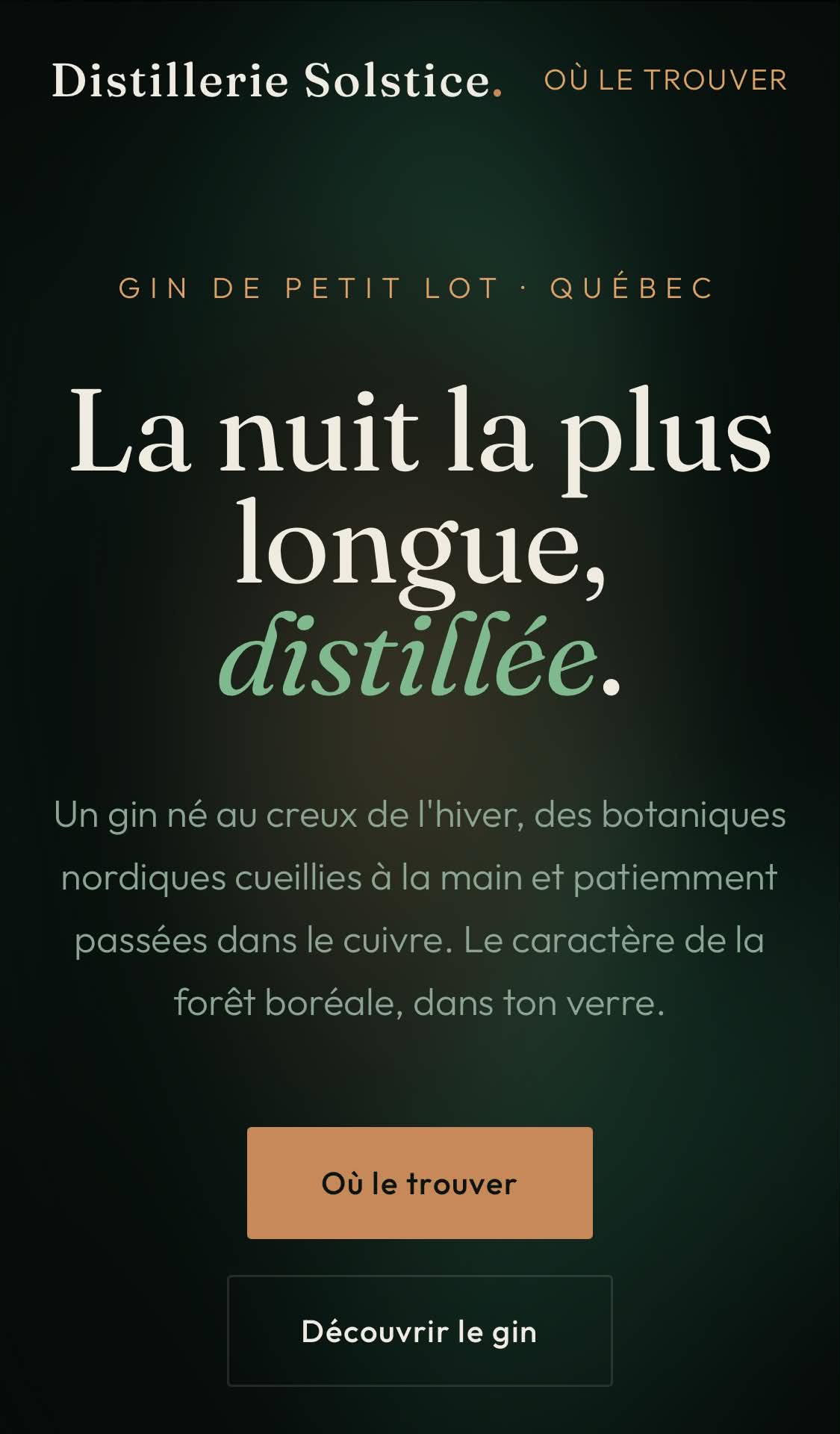 Distillerie Solstice mobile
