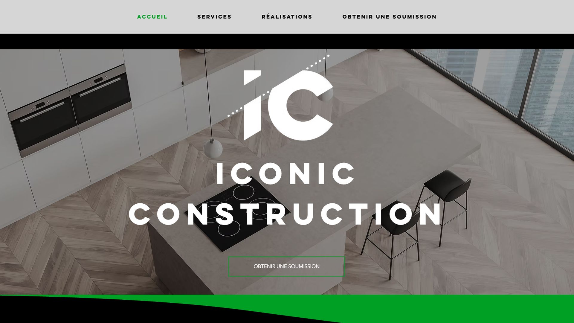 Le site précédent d'Iconic Construction