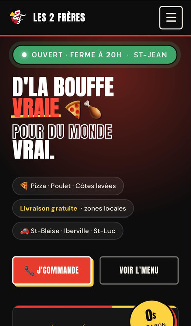 Restaurant Les 2 Frères mobile