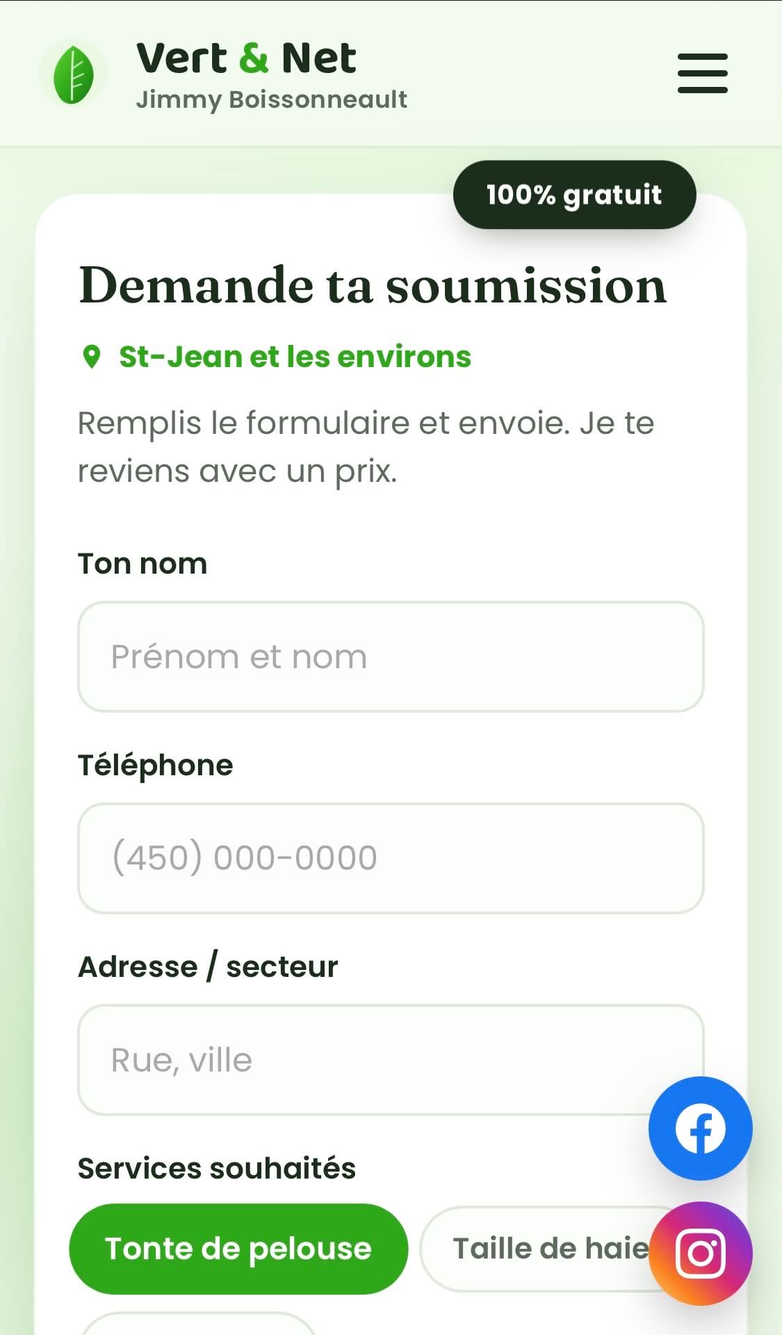 Vert & Net mobile
